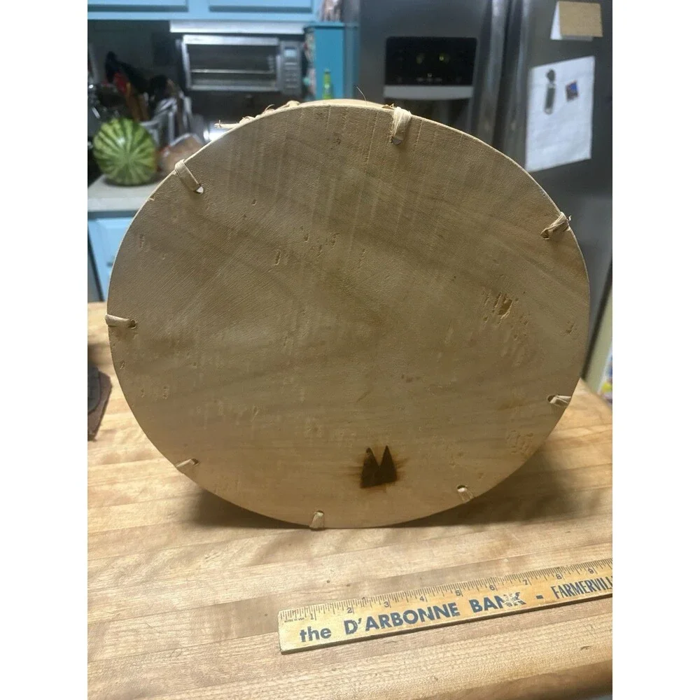 12 Inch Shaker Style Bent Wood Basket with Handle